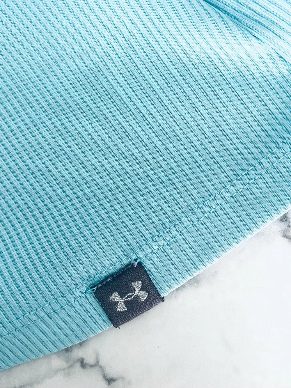 💕Pretty Blue Ribbed Racerback Tank Top SZ M - Picture 7 of 8